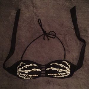 Hot Topic Skeleton Swim Top